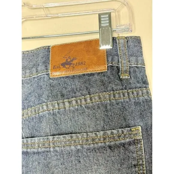 Beverly Hills Polo Club Men's Straight Leg Blue Jeans Denim size 34x30 Cotton - Picture 7 of 8